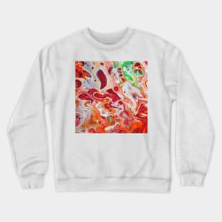 Liquid Marble Texture Crewneck Sweatshirt